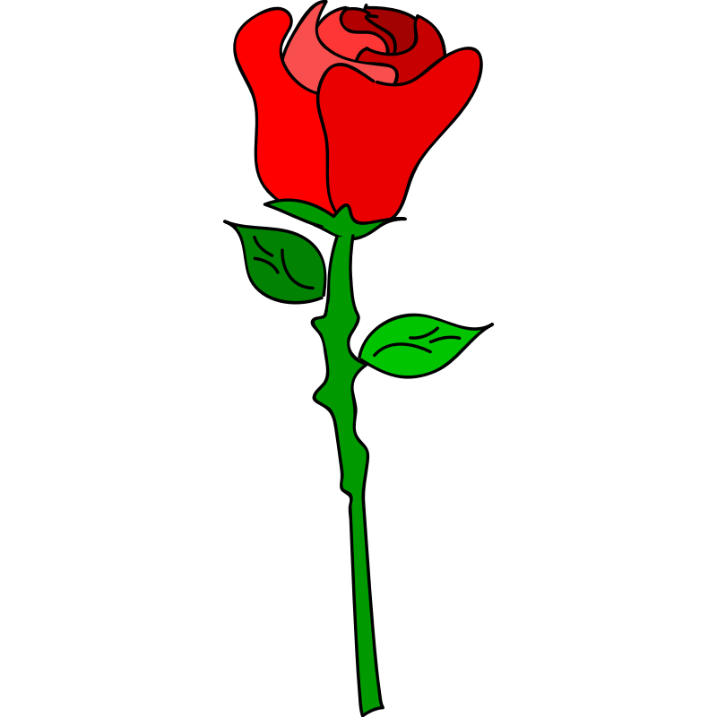 clipart roses cartoon