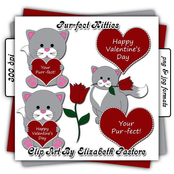 Clipart roses kitty. Pur fect kitties clip