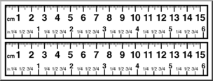 clipart ruler centimeter