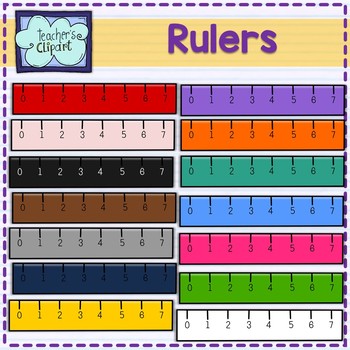 clipart ruler colored