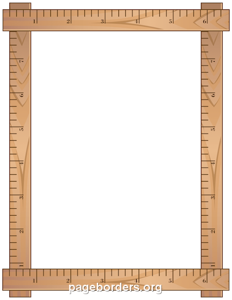 Ruler clipart frame. Border random page borders