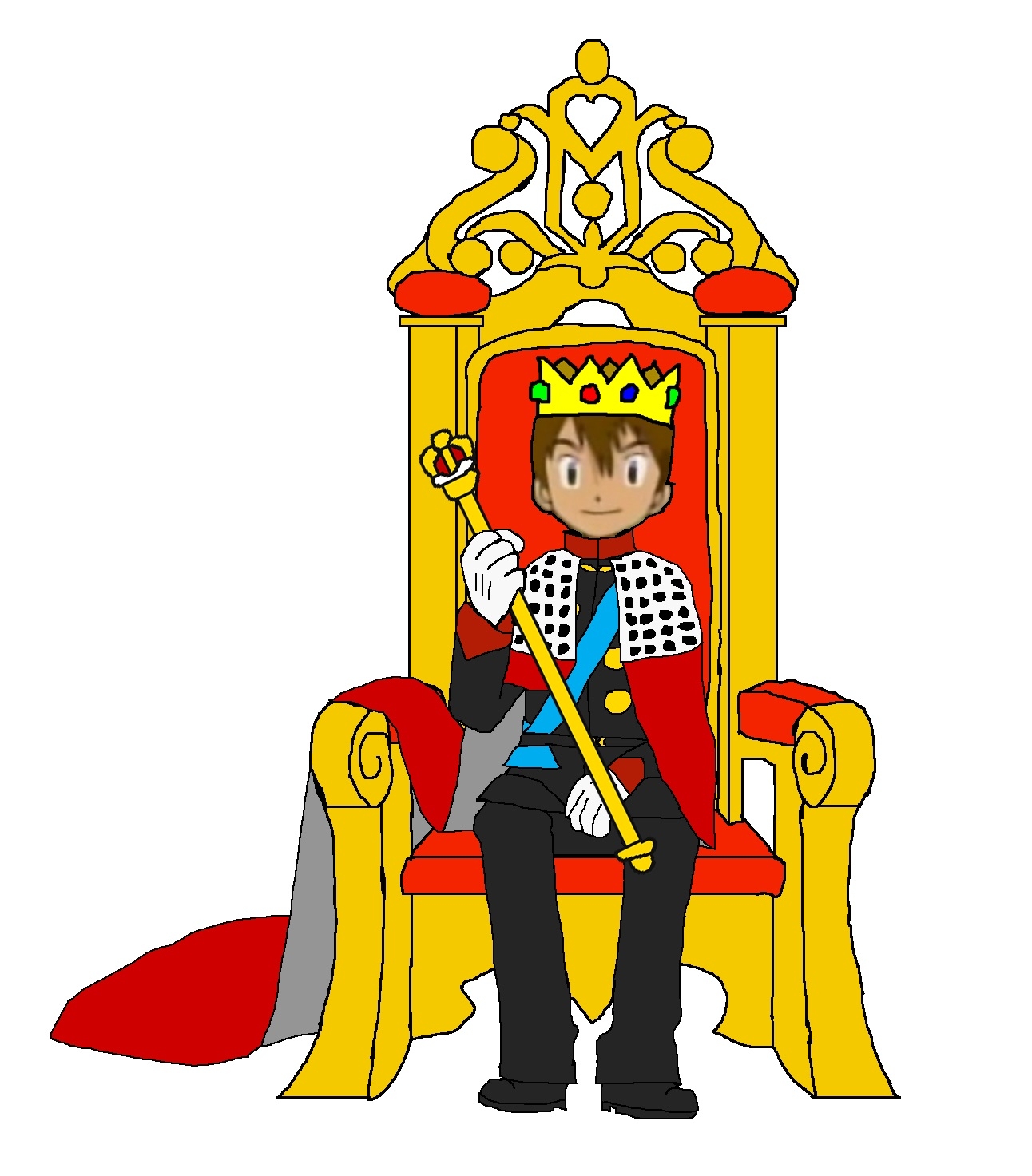 king clipart throne drawing