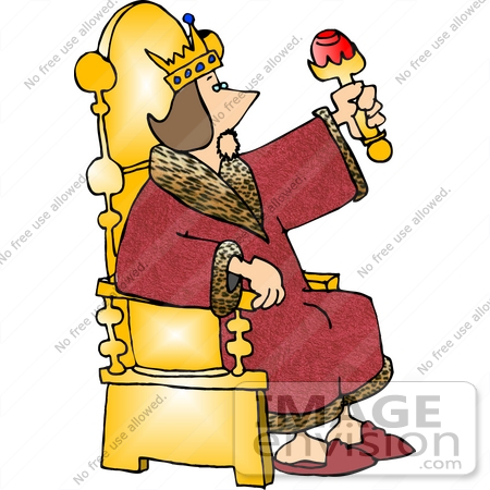 lazy clipart king