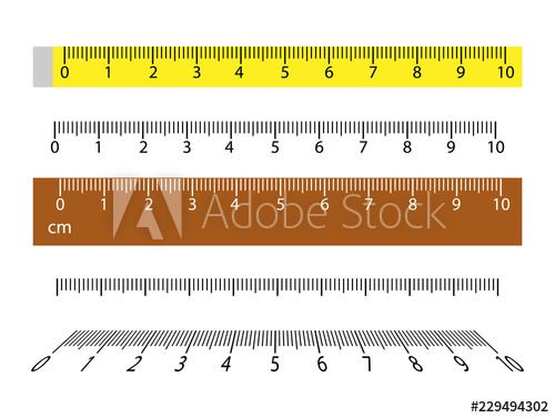 Different tool and weight. Clipart ruler length