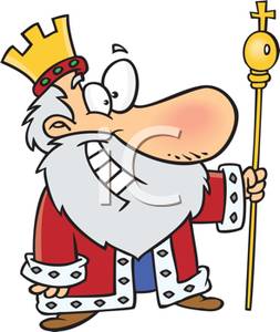 king clipart holding