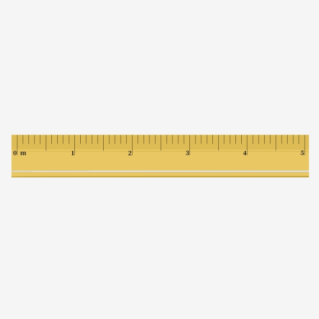 clipart ruler one metre