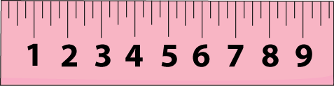 Clip art vector image. Ruler clipart pink