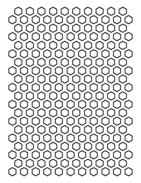 hexagon clipart shape outline