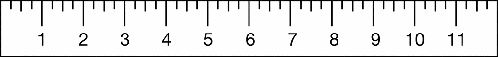 clipart ruler quarter inch