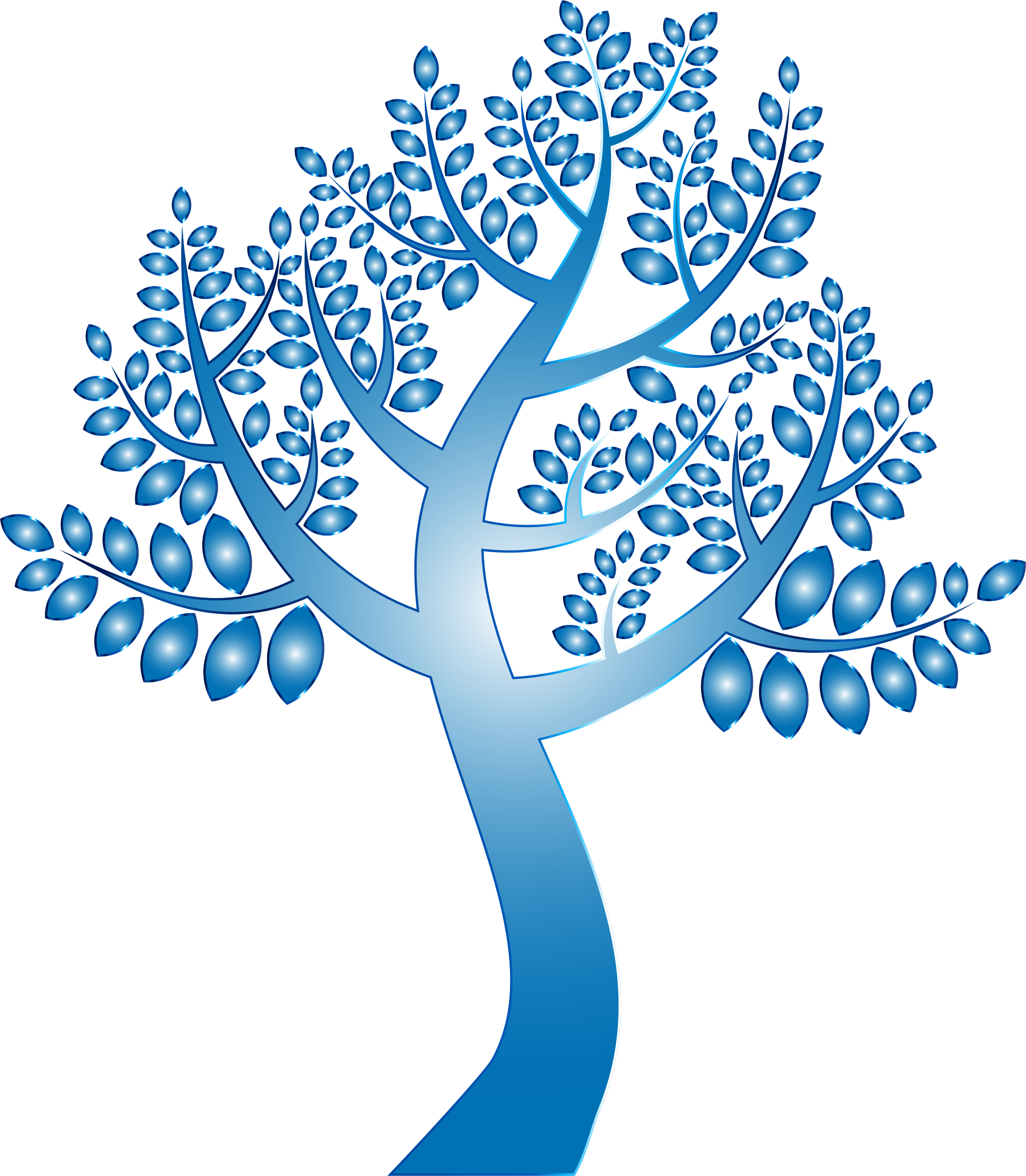 Prismatic tree without background. Clipart ruler simple