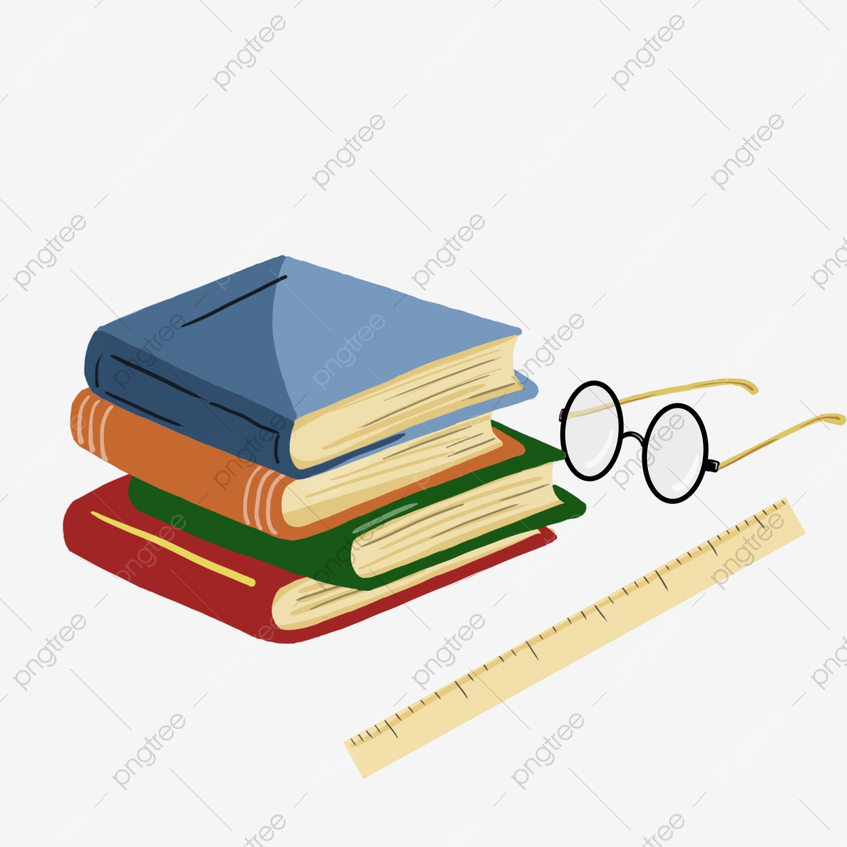 Book stationery minimalistic hand. Ruler clipart stationary