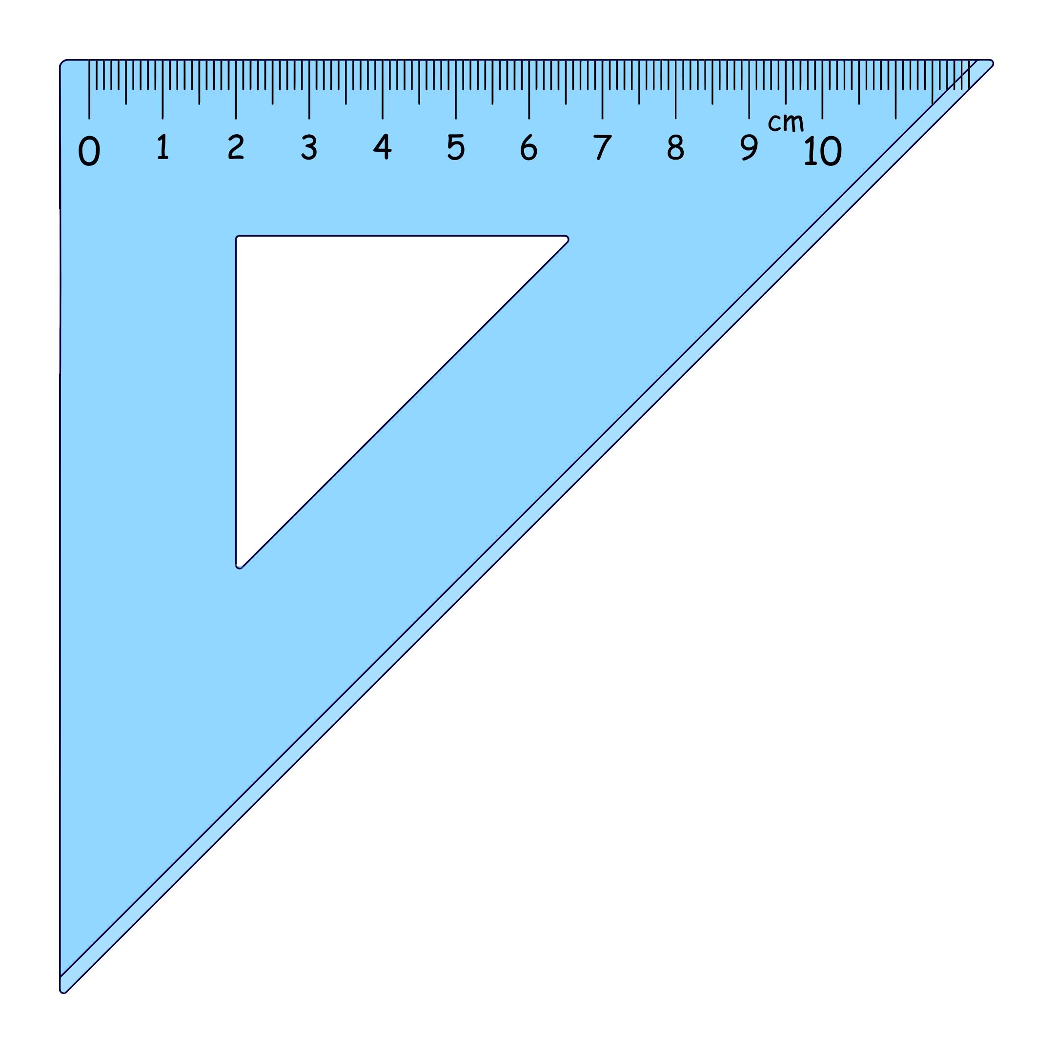 ruler clipart triangular