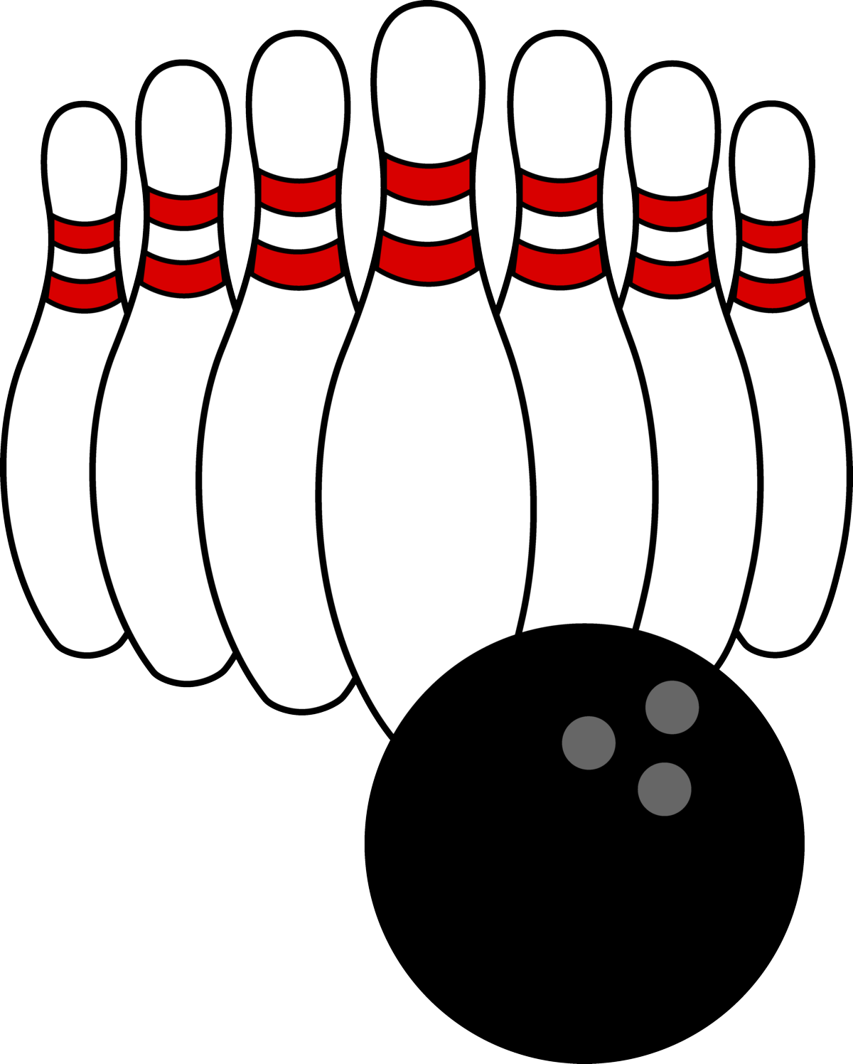 clipart santa bowling