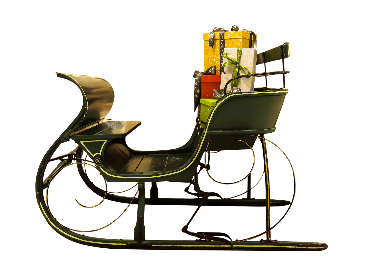 santa clipart chair
