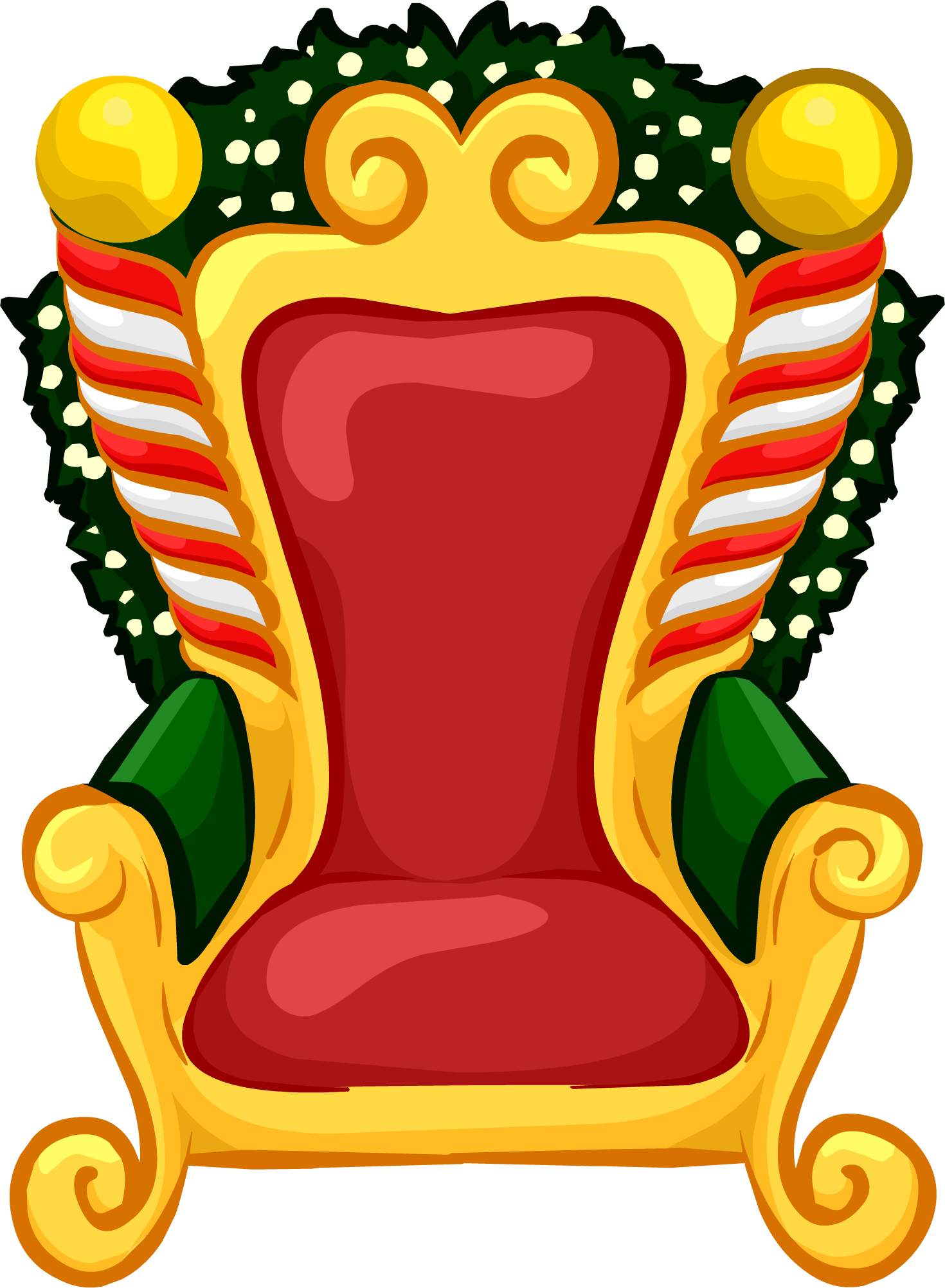 santa clipart chair