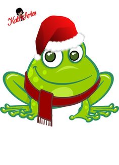 toad clipart christmas