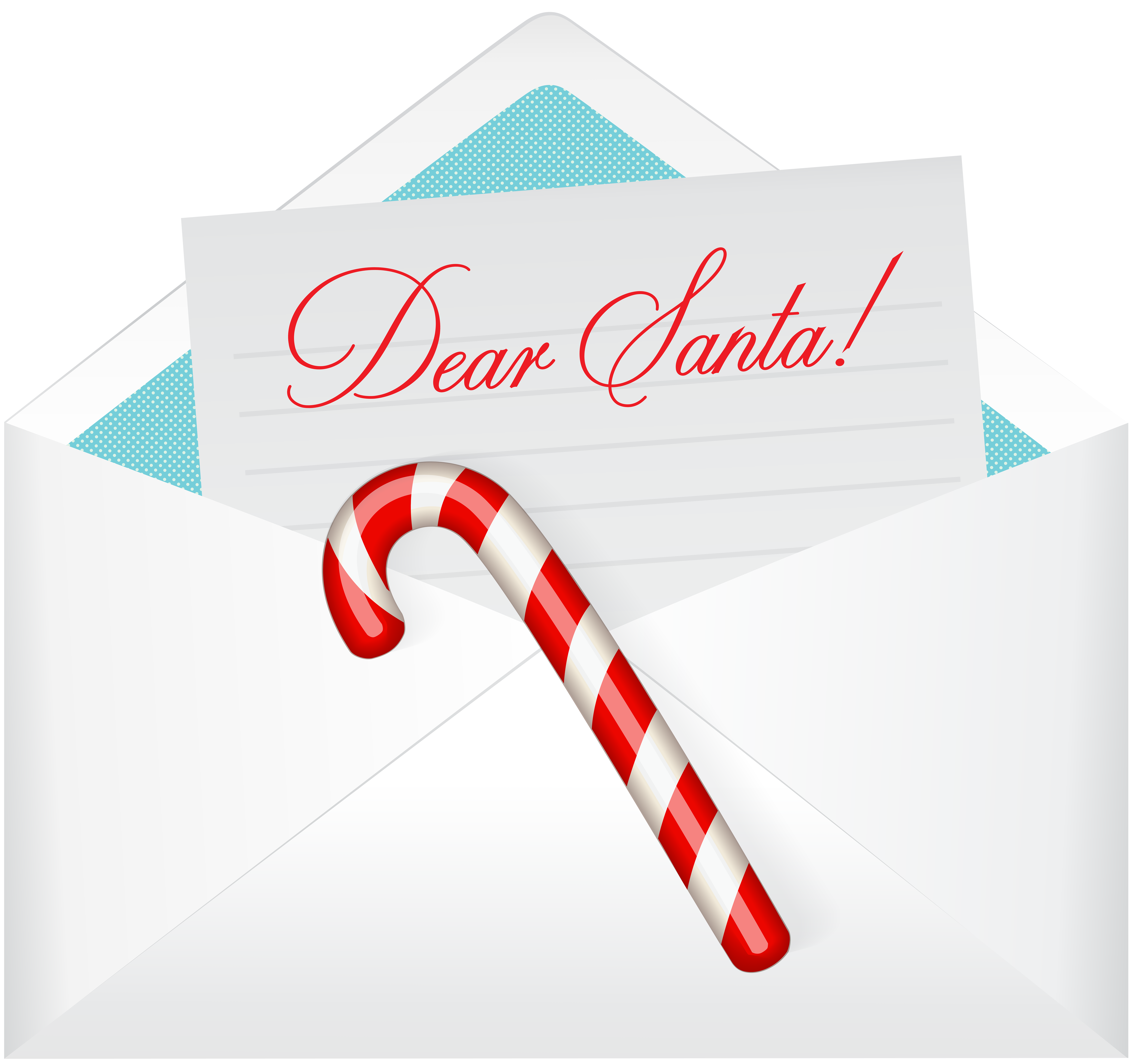 clipart santa letter