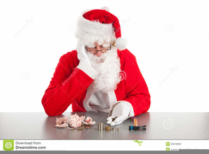 clipart santa money