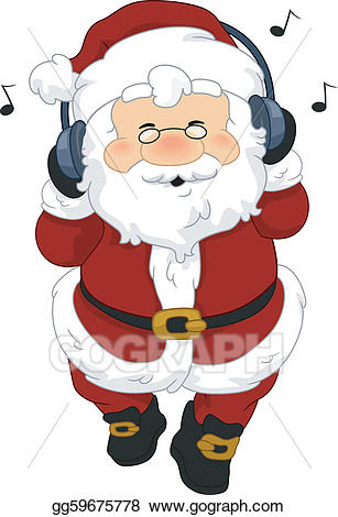 clipart santa music