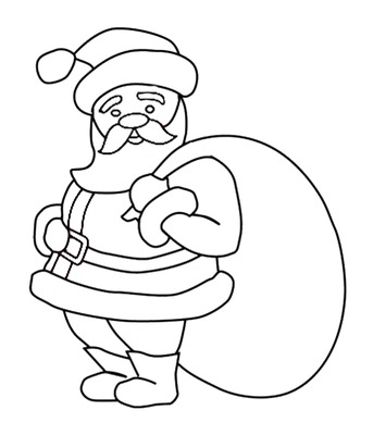 Santa clipart outline. Free claus download clip