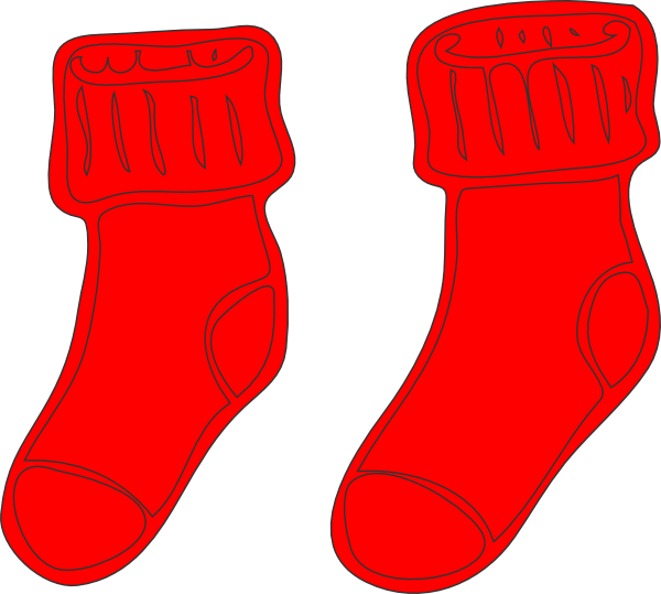 Socks clip art at. Free clipart sock