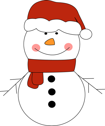 santa clipart snowman