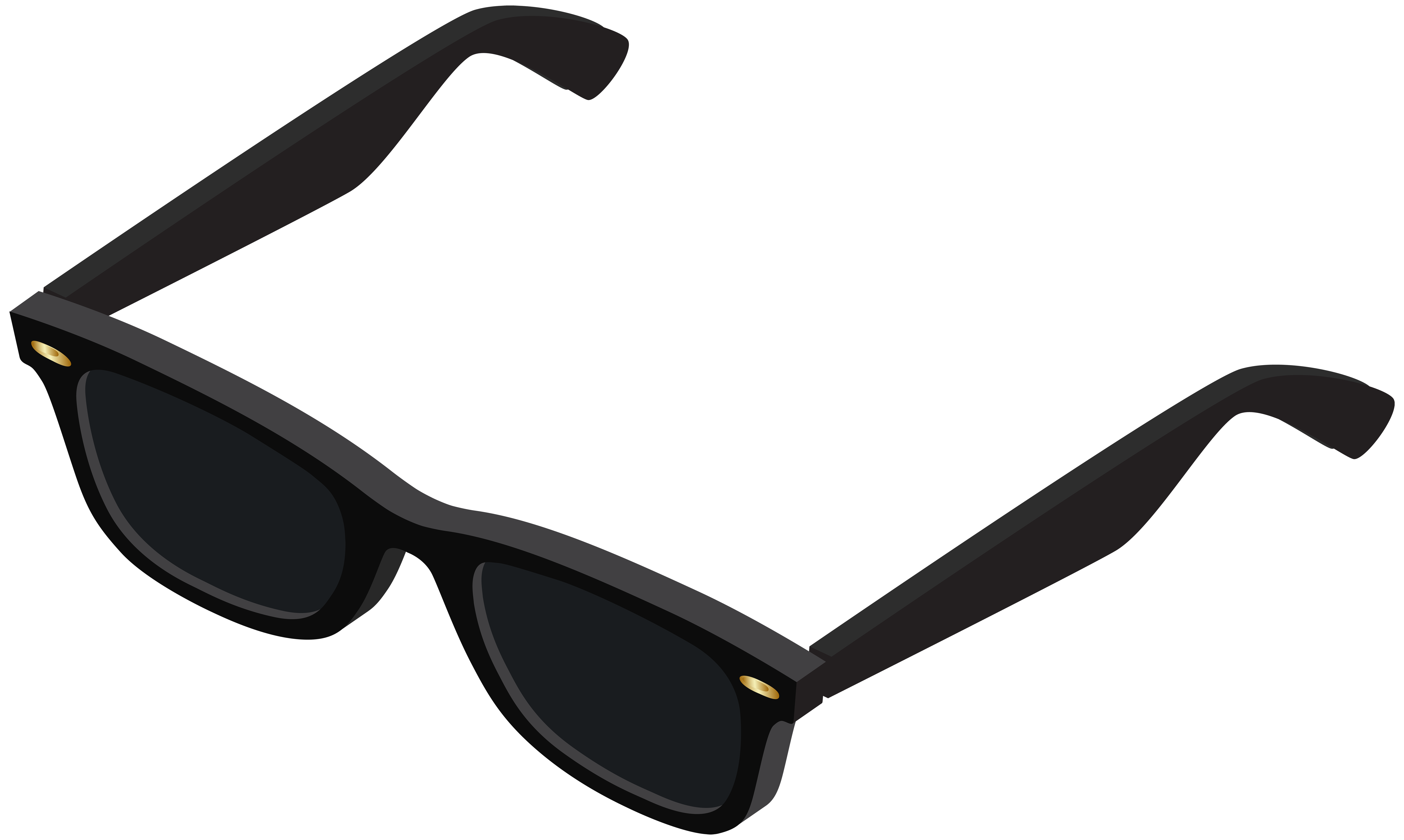 Clipart santa sunglasses. Black transparent png image