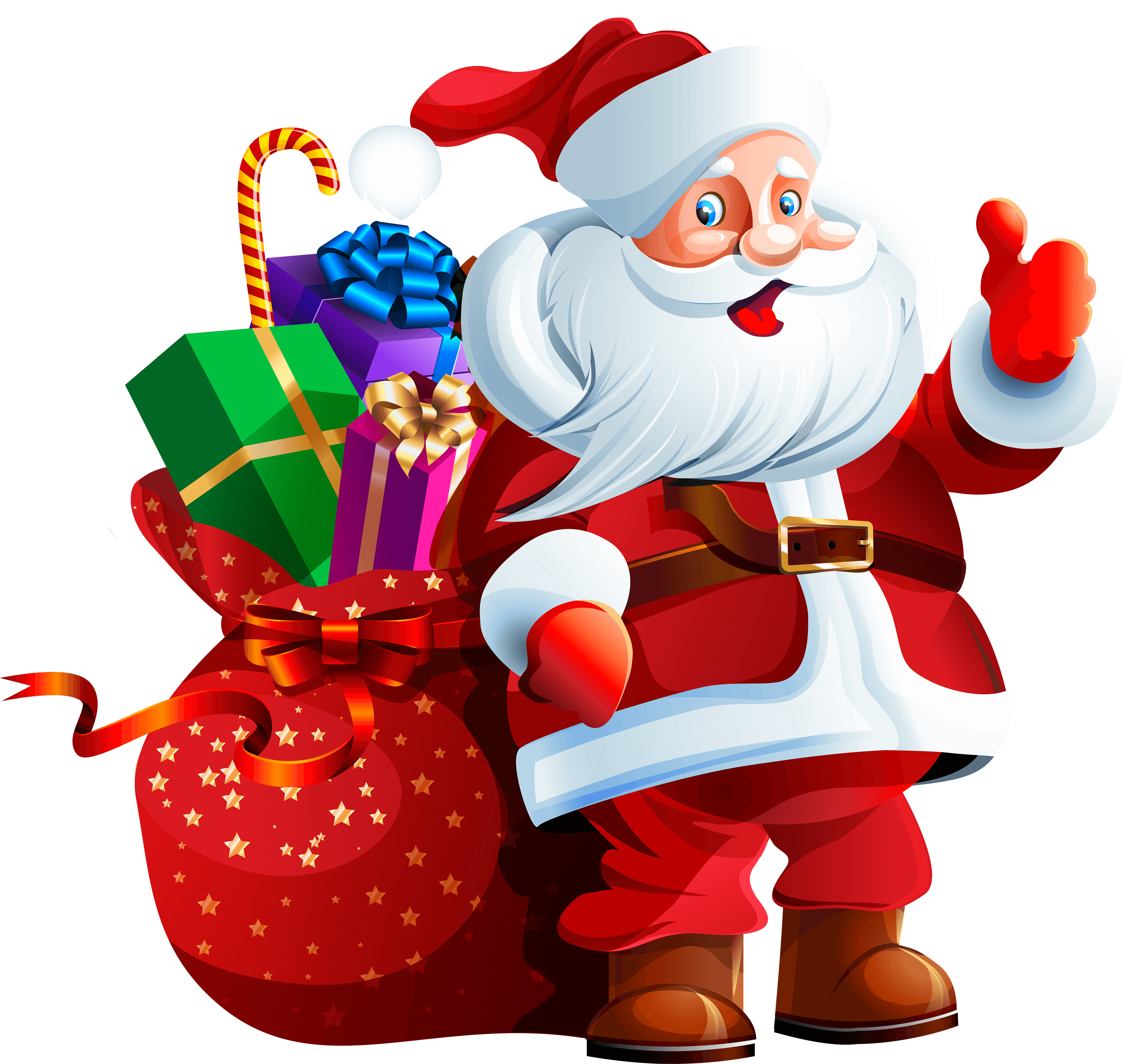 Claus images pictures photos. Clipart santa thinking