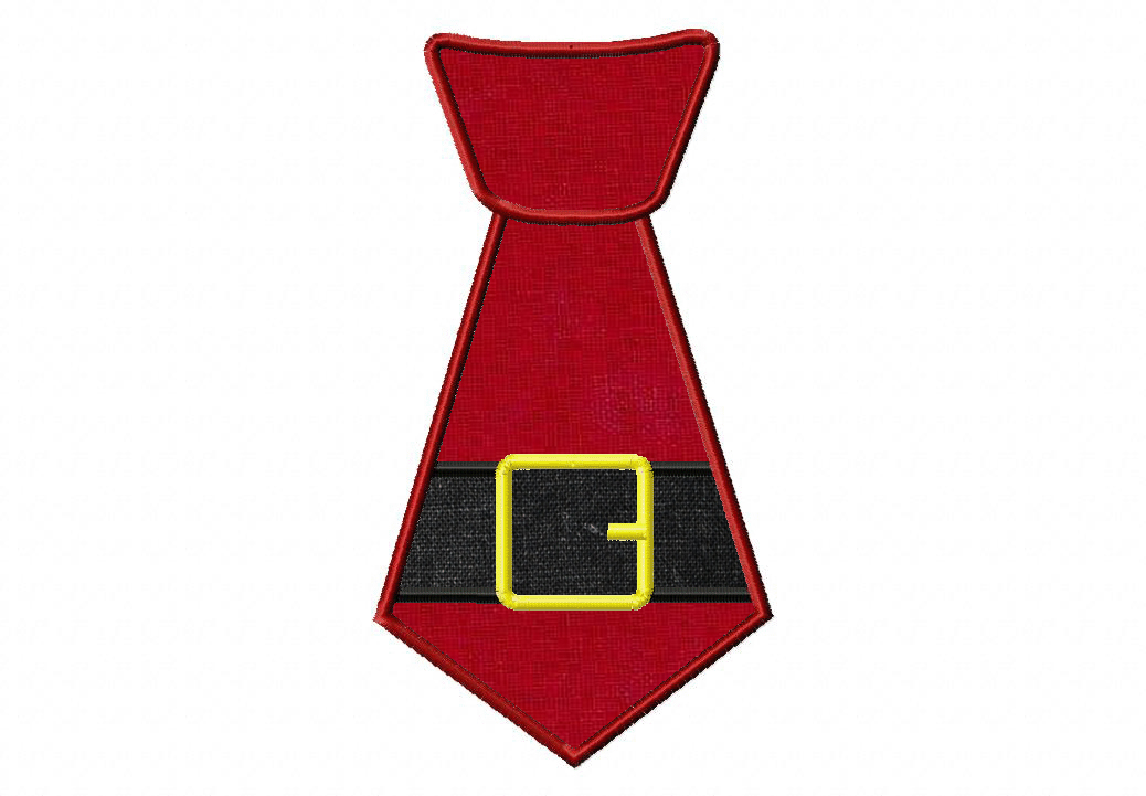 Free christmas holiday applique. Clipart santa tie