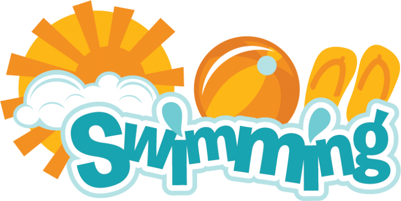 clipart swimming friends