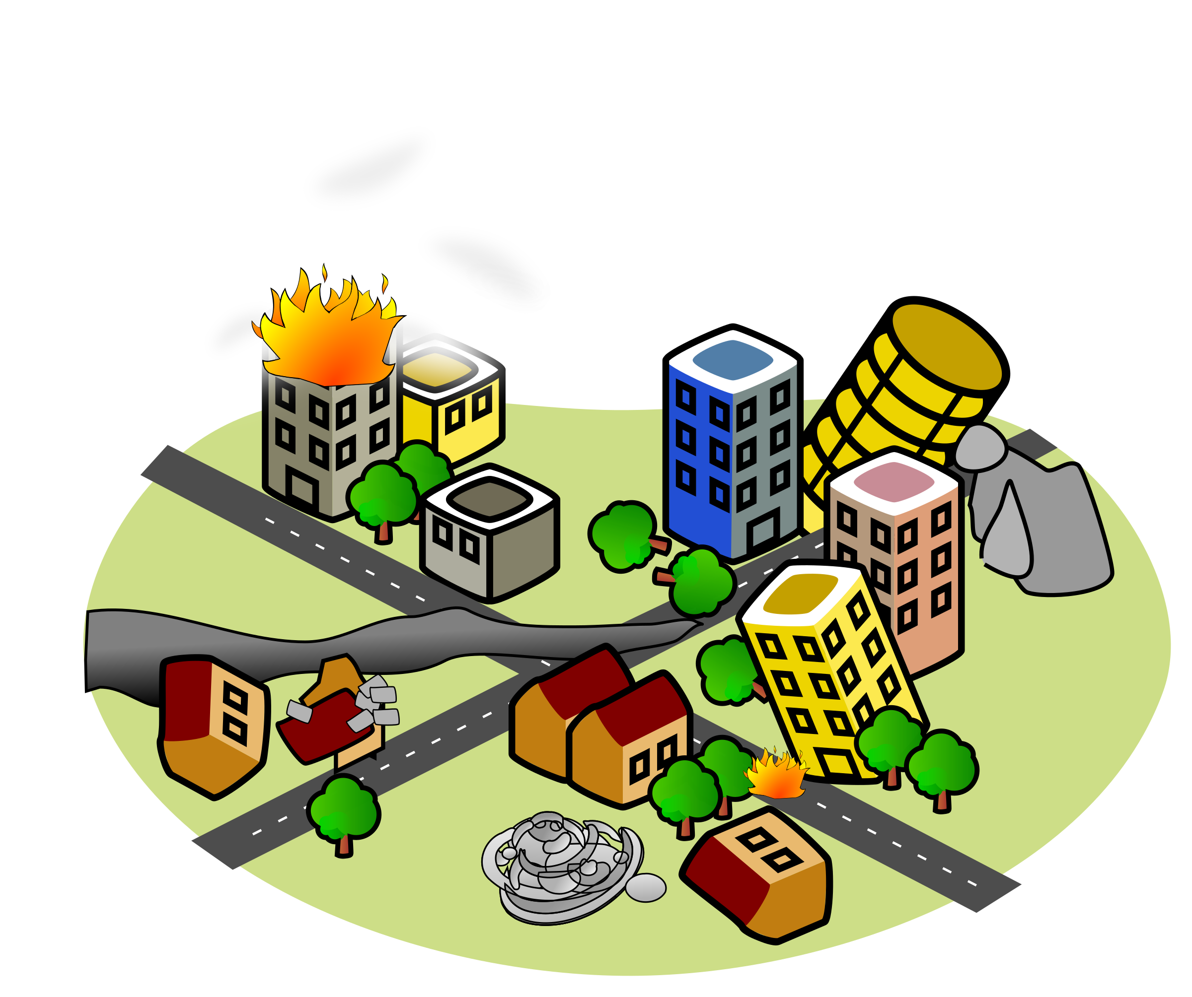 Earthquake clipart easy.  collection of after