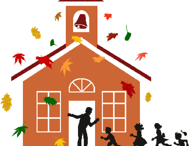 schoolhouse clipart autumn school