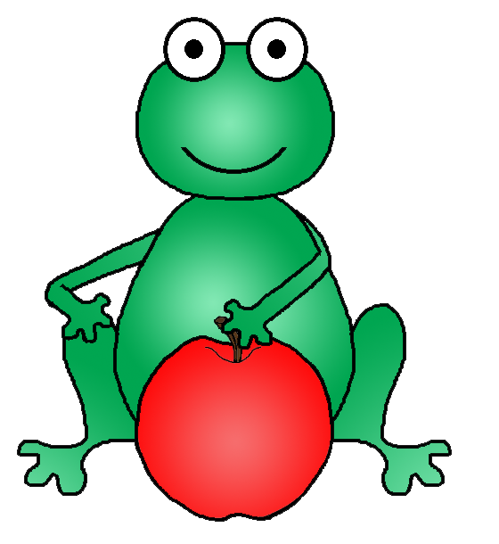 clipart school frog