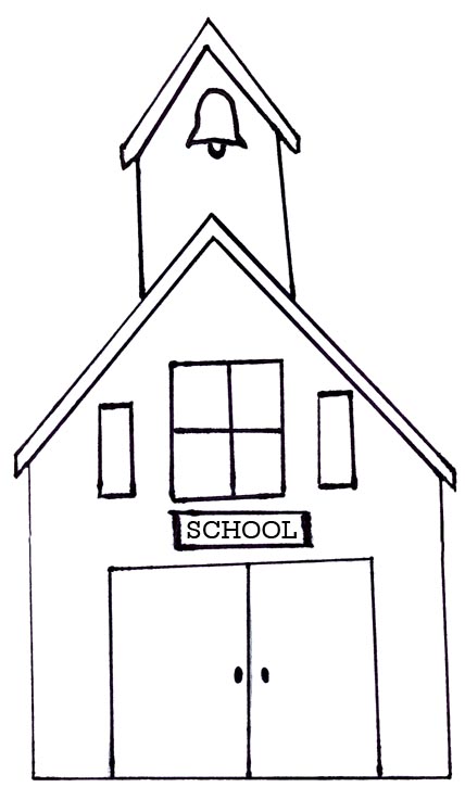 schoolhouse clipart school pattern