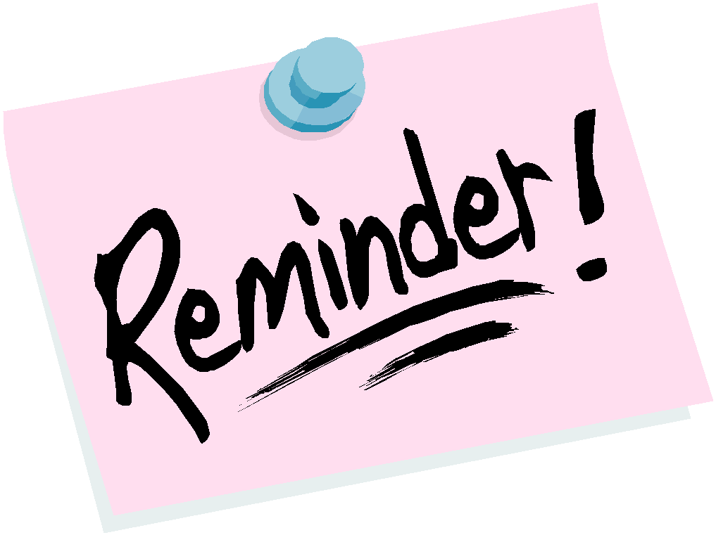 note clipart reminder