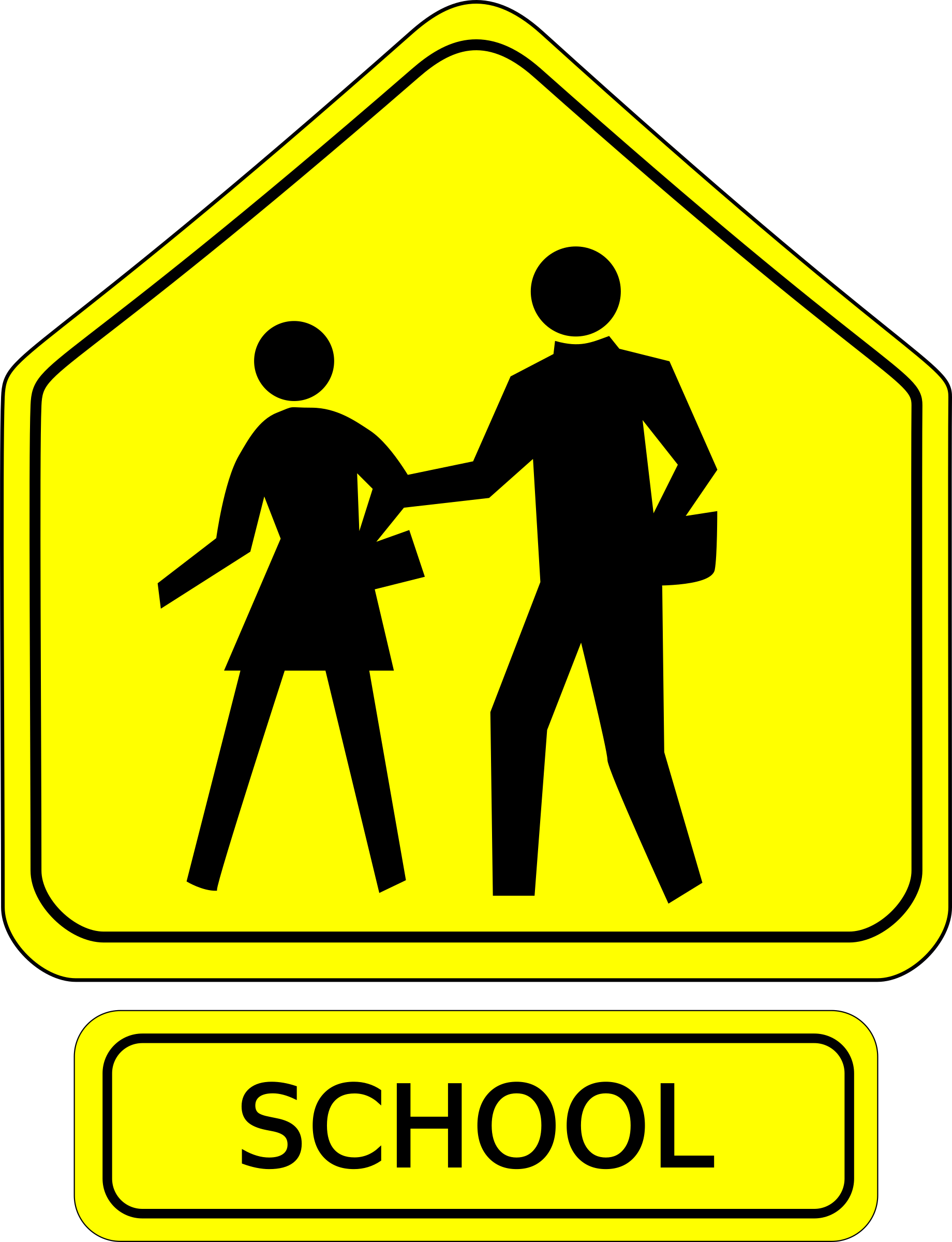 clipart school sign