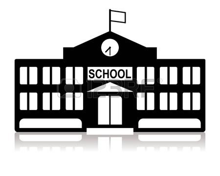 silhouette clipart school