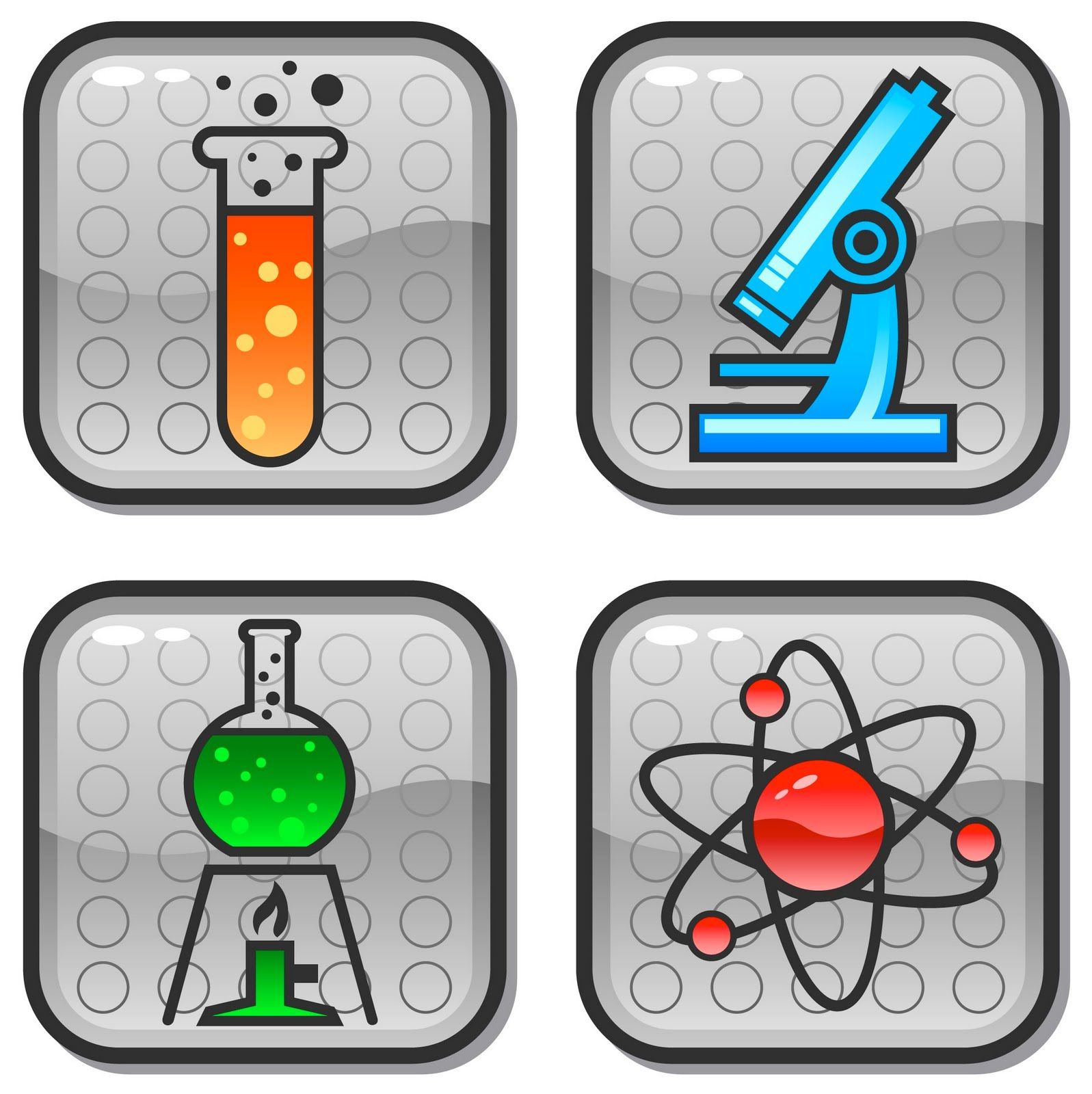 Clip art icons places. Clipart science
