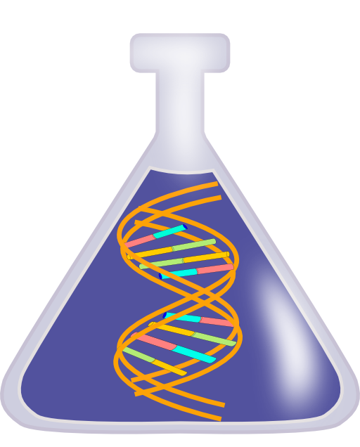 Clipart science bottle. Dna in a i