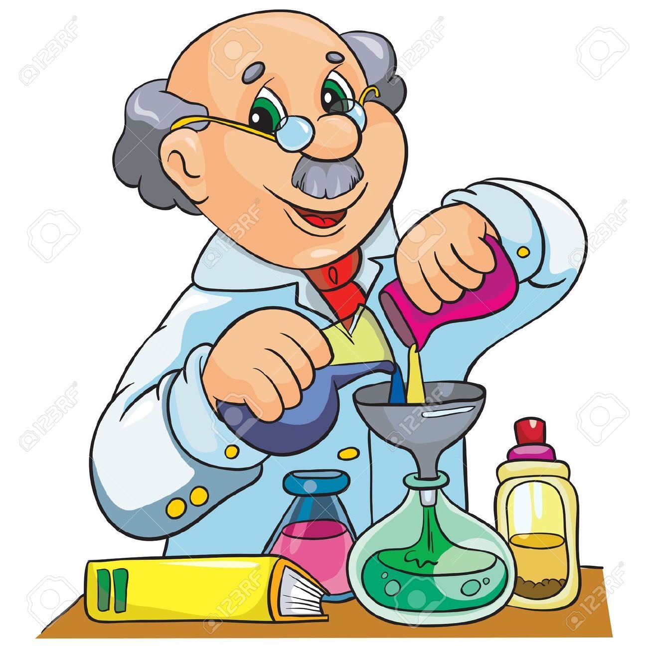 Scientist google concepts . Clipart science character