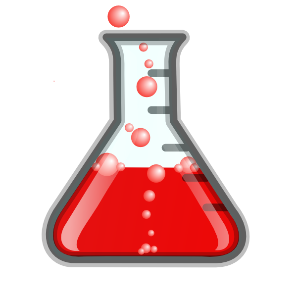 clipart science flask