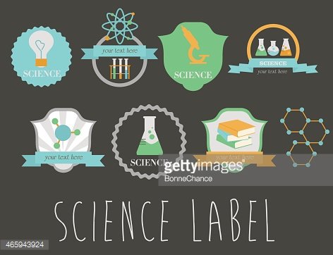 clipart science label