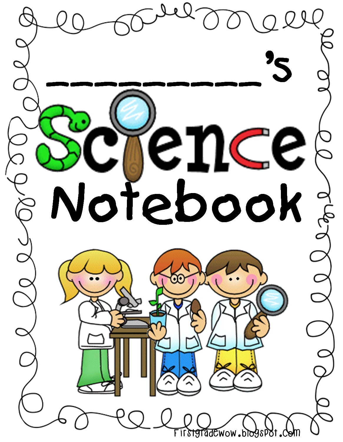clipart science notebook