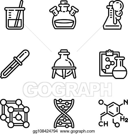 clipart science outline