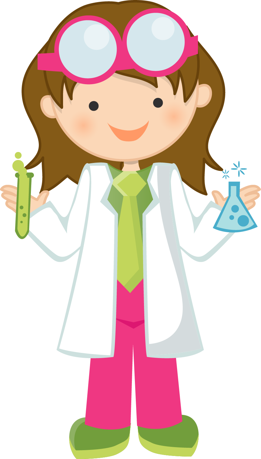 Young investigators ready for. Scientist clipart science material