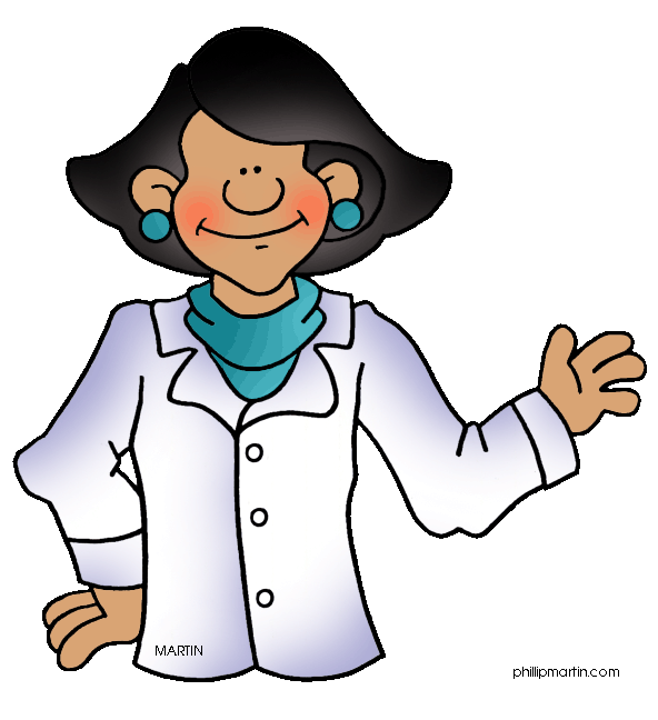 clipart woman science