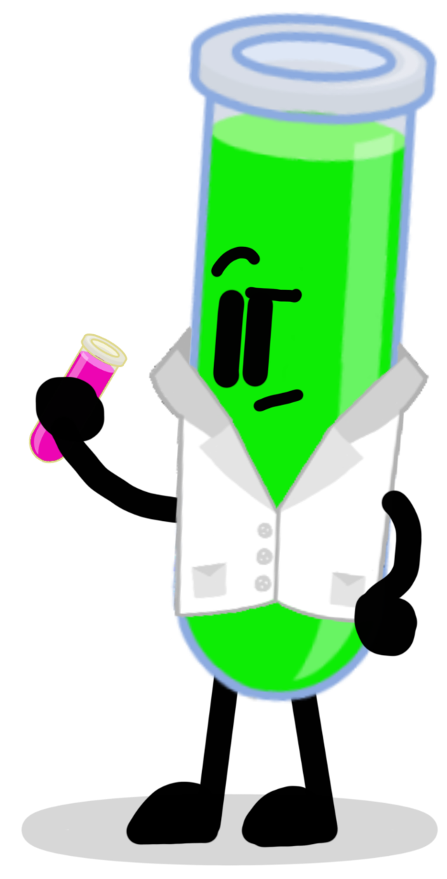 The nerd by sugar. Clipart science test tube