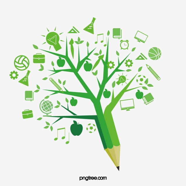 And creativity pencil knowledge. Clipart tree science