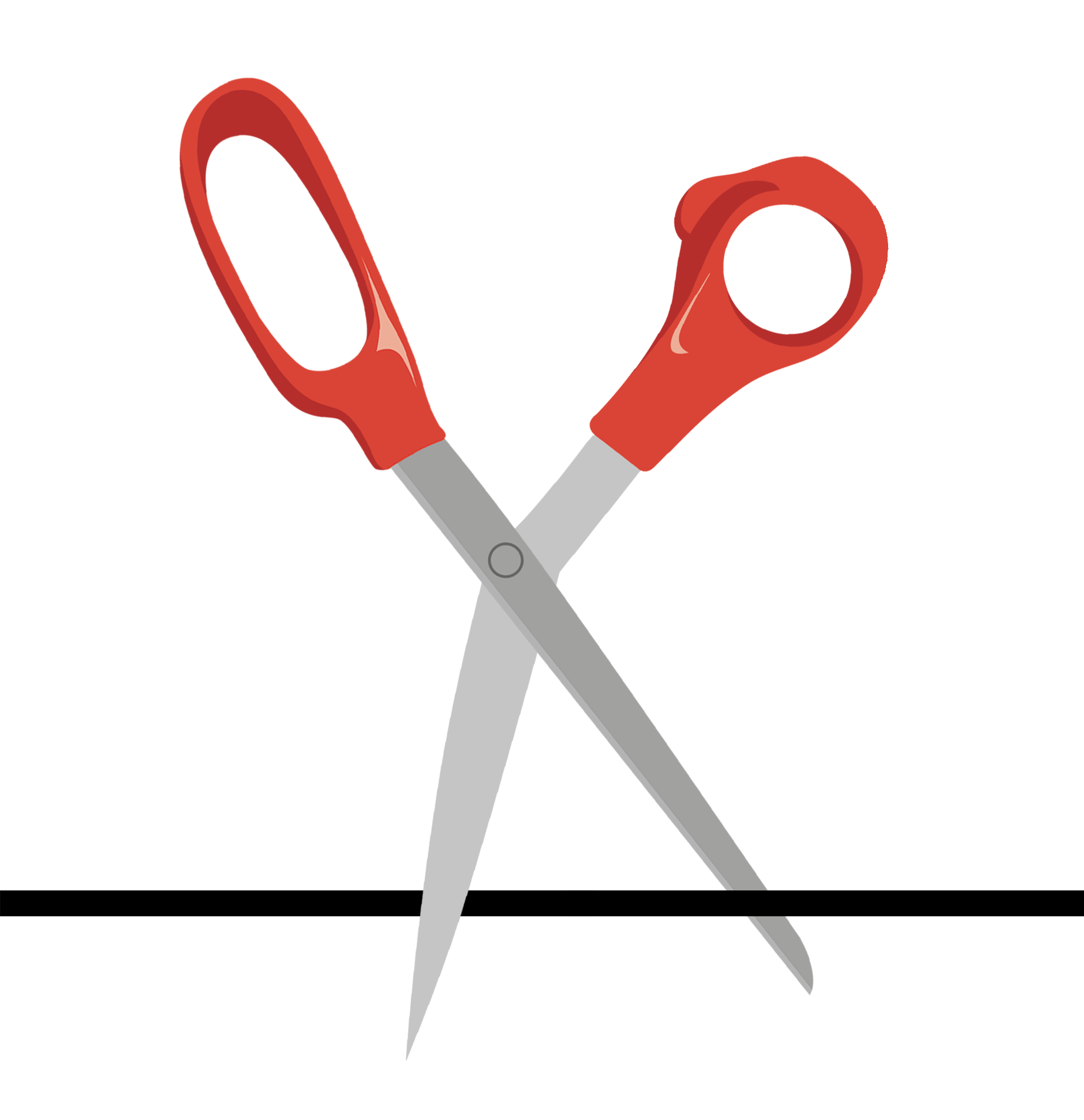Clipart scissors animation. Transparent tv sticker for