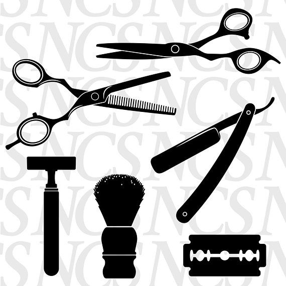 Clipart scissors barber razor blade, Clipart scissors barber razor ...